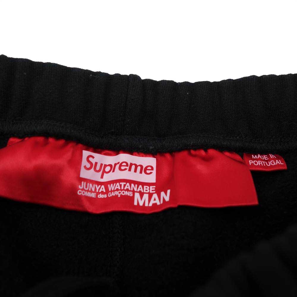 Supreme シュプリーム 21AW × JUNYA WATANABE 21AW COMME des GARCONS MAN Swea tpant ジュンヤワタナベ コムデギャルソン スウェット パンツ ブラック系 L【中古】