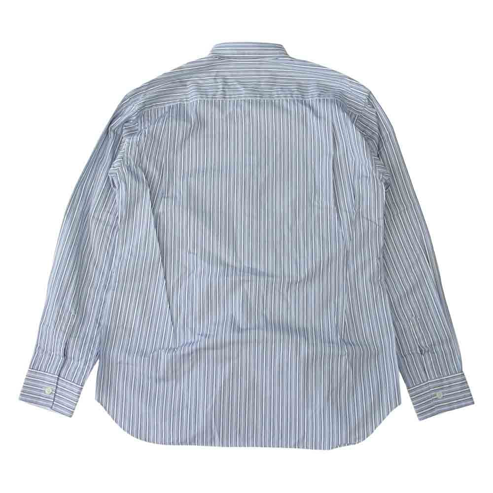 COMME des GARCONS コムデギャルソン SHIRT FOREVER フォーエバー ストライプ フランス製 17SS CDGS2ST 長袖 シャツ ブルー系 XS【中古】
