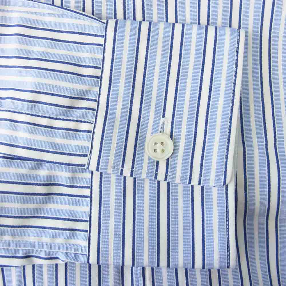 COMME des GARCONS コムデギャルソン SHIRT FOREVER フォーエバー ストライプ フランス製 17SS CDGS2ST 長袖 シャツ ブルー系 XS【中古】