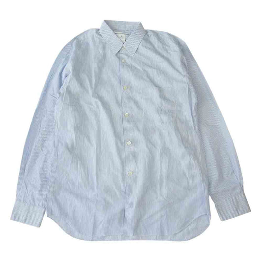 COMME des GARCONS コムデギャルソン SHIRT FOREVER フランス製 17SS CDGS2ST フォーエバー ストライプ 長袖 シャツ ブルー系 XS【中古】