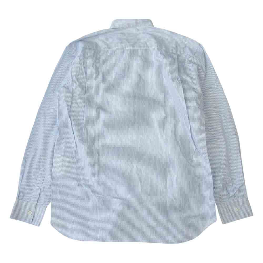 COMME des GARCONS コムデギャルソン SHIRT FOREVER フランス製 17SS CDGS2ST フォーエバー ストライプ 長袖 シャツ ブルー系 XS【中古】