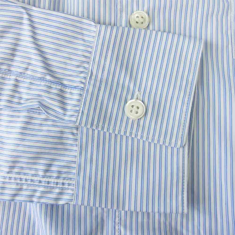 COMME des GARCONS コムデギャルソン SHIRT FOREVER フランス製 17SS CDGS2ST フォーエバー ストライプ 長袖 シャツ ブルー系 XS【中古】