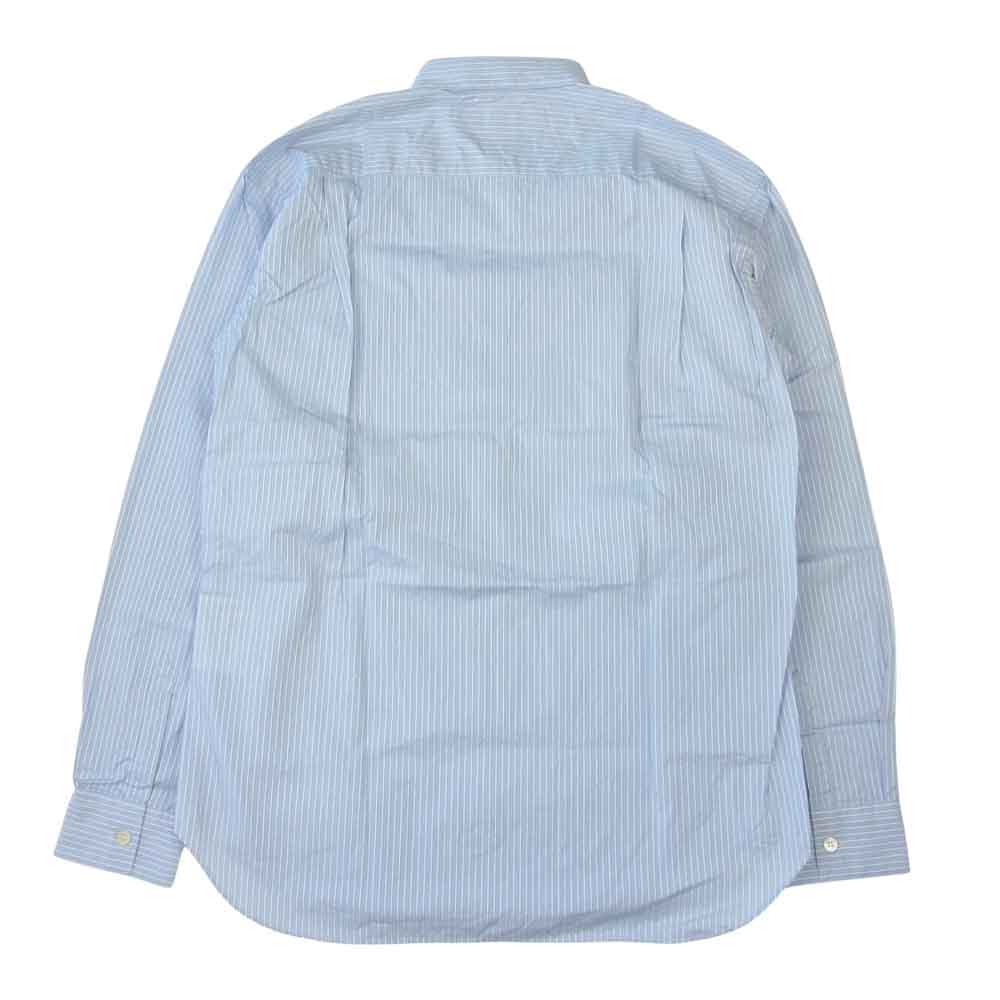 COMME des GARCONS コムデギャルソン SHIRT FOREVER フランス製 17SS CDGS2ST フォーエバー ストライプ 長袖 シャツ ブルー系 XS【中古】