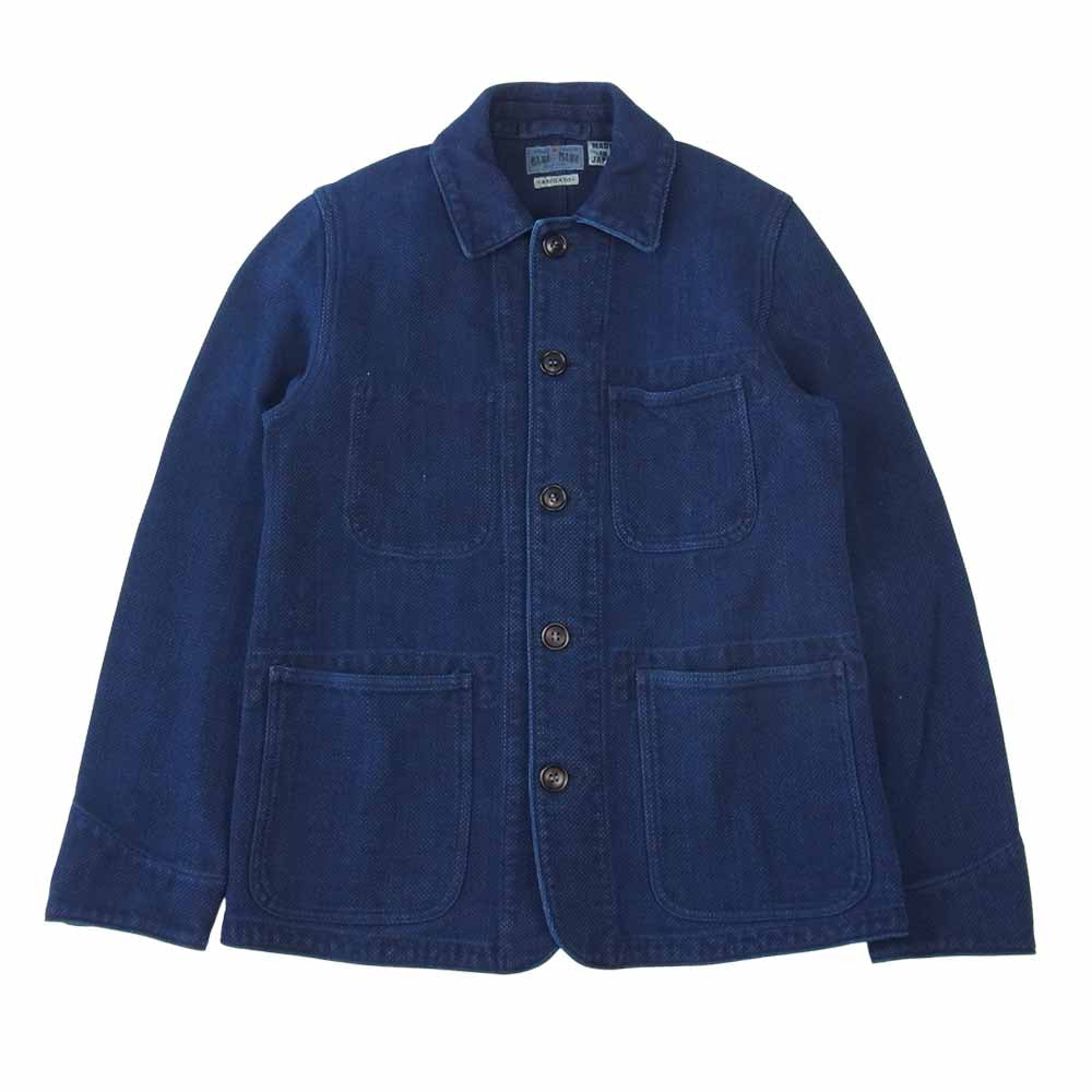 BLUE BLUE ブルーブルー 700052-465 本藍刺子 カバーオール ジャケット インディゴブルー系 1【美品】【中古】
