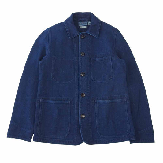 BLUE BLUE ブルーブルー 700052-465 本藍刺子 カバーオール ジャケット インディゴブルー系 1【美品】【中古】
