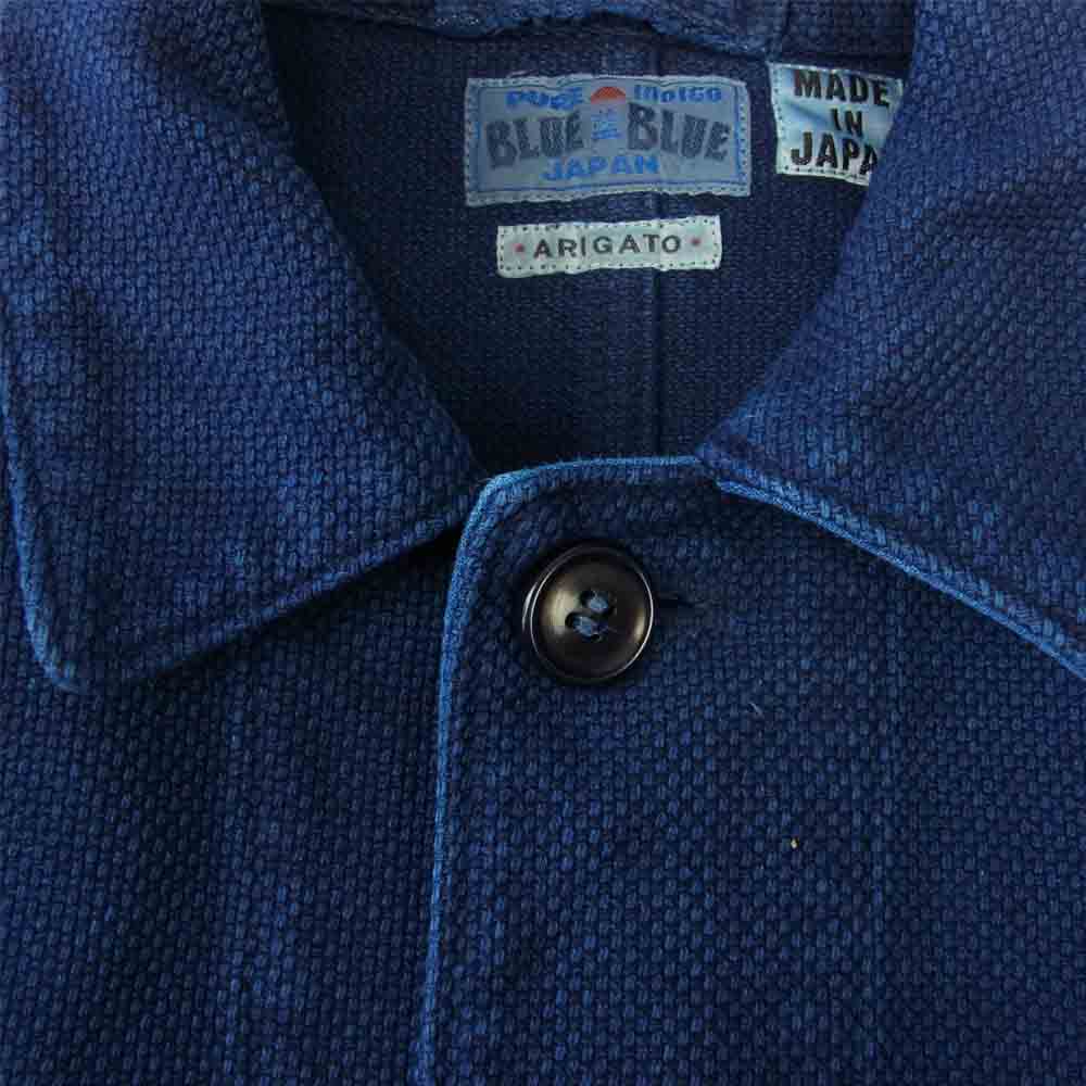 BLUE BLUE ブルーブルー 700052-465 本藍刺子 カバーオール ジャケット インディゴブルー系 1【美品】【中古】