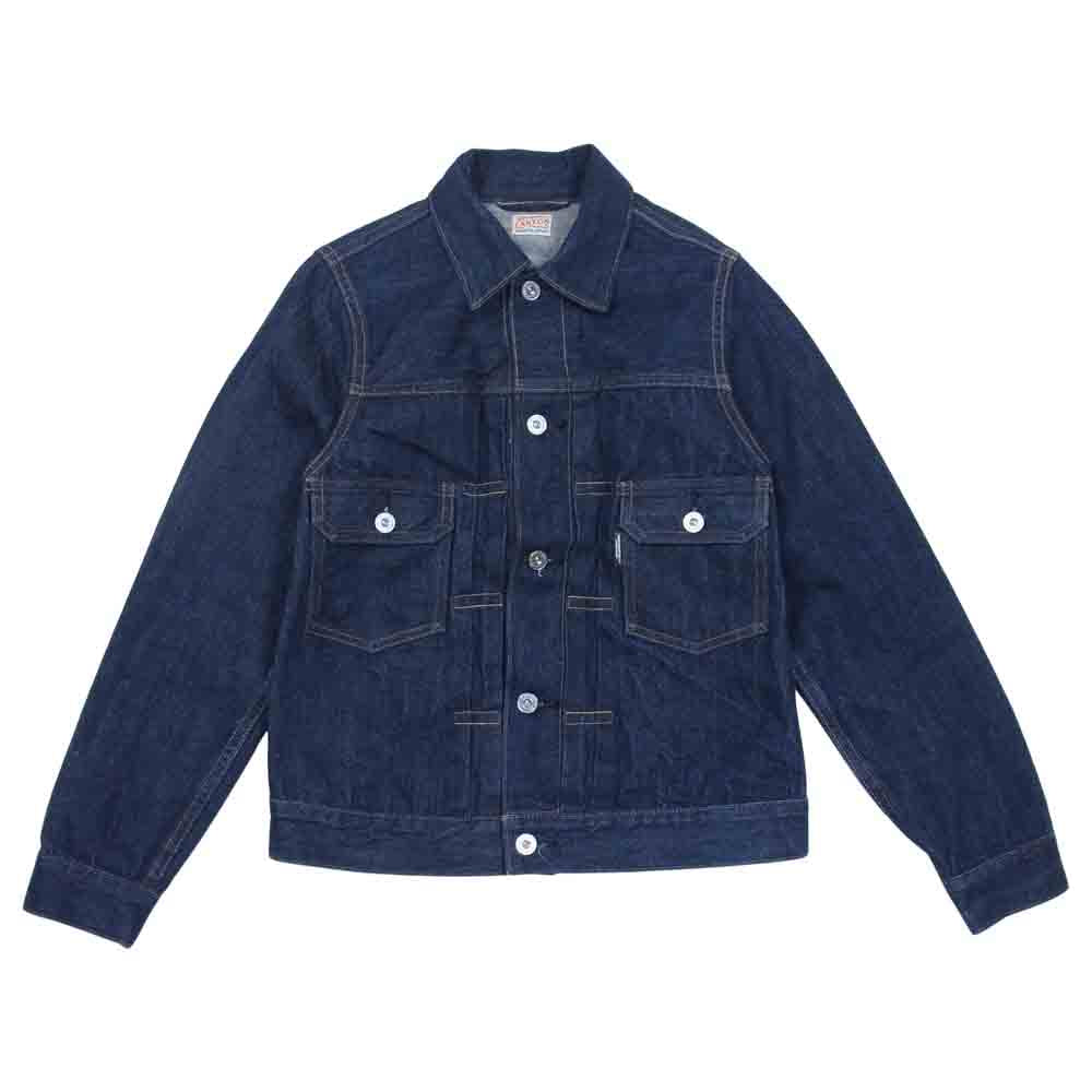 CANTON キャントン 1963-702 2nd Denim Jacket セカンド デニム ジャケット インディゴブルー系 34【中古】