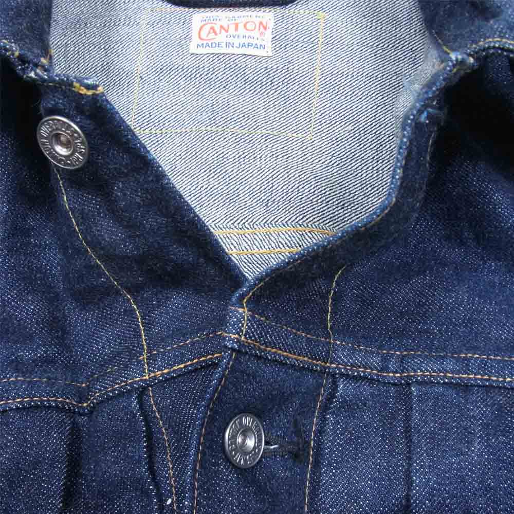 CANTON キャントン 1963-702 2nd Denim Jacket セカンド デニム ジャケット インディゴブルー系 34【中古】