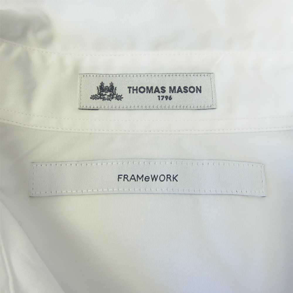 フレームワーク 21-050-220-5010-1-0 THOMAS MASON トーマスメイソン 2WAY シャツ ホワイト系【中古】