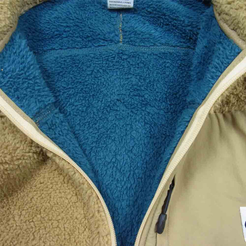 CHUMS チャムス CH04-1205 Bonding Fleece Jacket ボンディング フリース ジャケット ベージュ系 S【中古】