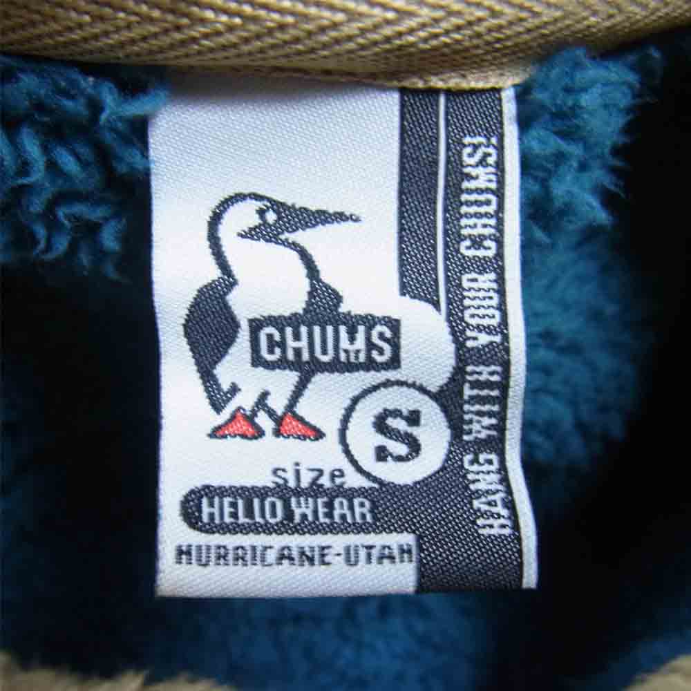 CHUMS チャムス CH04-1205 Bonding Fleece Jacket ボンディング フリース ジャケット ベージュ系 S【中古】