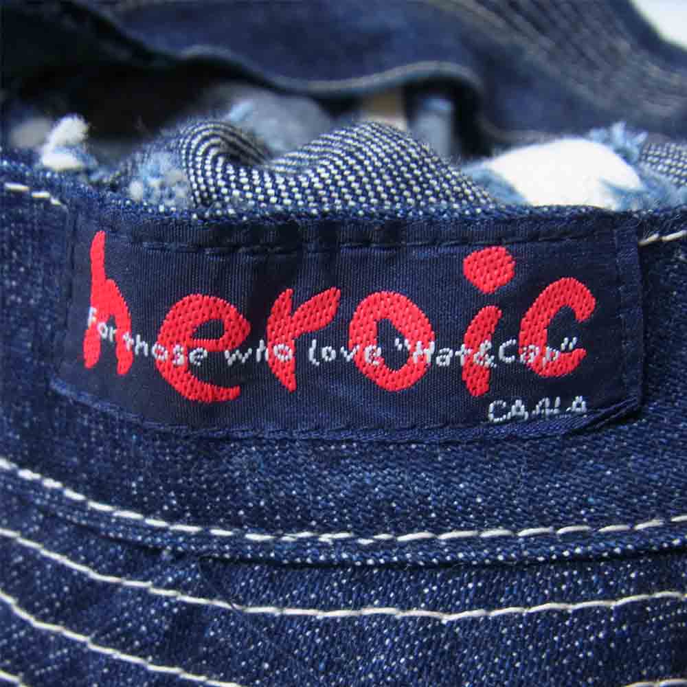 CA4LA カシラ × Heroic ヒロイック デニム ミリタリー サファリ ハット インディゴブルー系【中古】