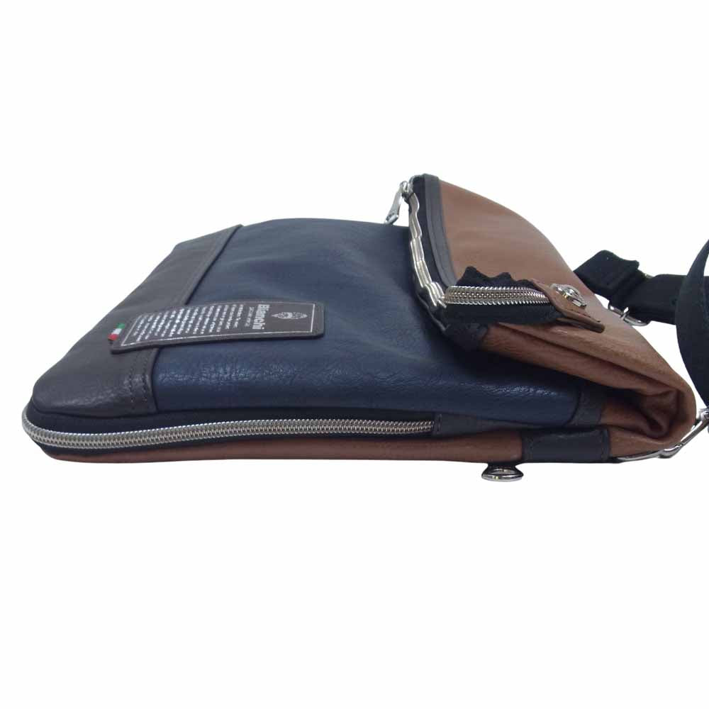 ビアンキ TBPI-03 クラッチ ショルダー バッグ PU レザー CAMEL【新古品】【未使用】【中古】