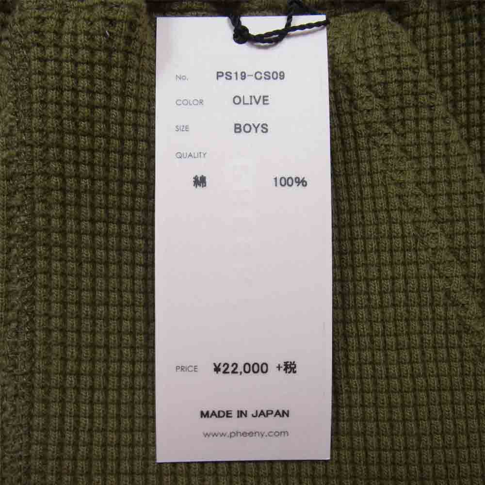 フィーニー PS19-CS09 Big Waffle Slit Pants ビッグ ワッフル スリット パンツ OLIVE BOYS【新古品】【未使用】【中古】