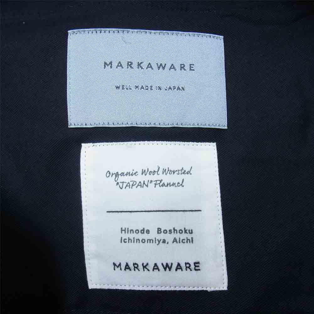 markaware マーカウェア A17C-08PT02C CLASSIC TROUSER ORGANIC WOOL WORSTED JAPAN FLANNEL クラシック トラウザー オーガニック ウール ウーステッド ライトブラウン系 2【美品】【中古】