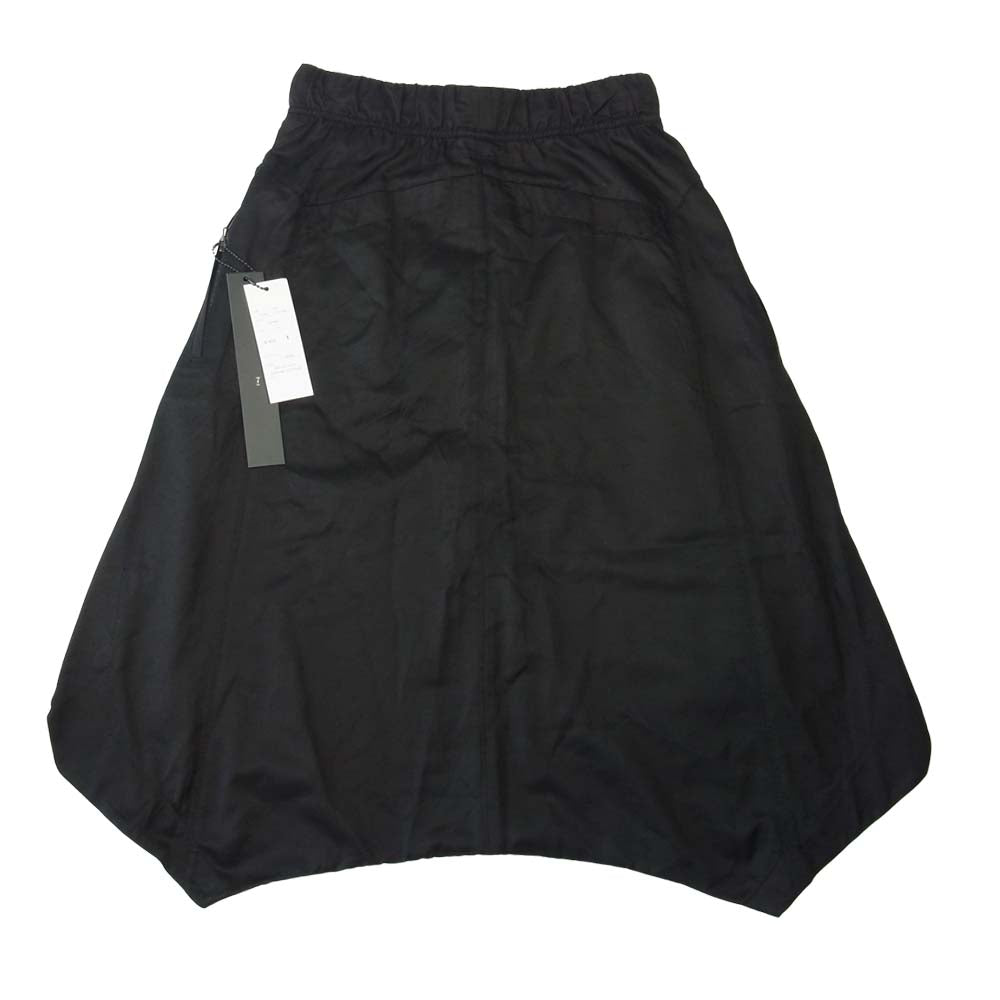 JULIUS ユリウス 15SS 497PAM17 シームド クロッチ トラウザース サルエル パンツ ブラック系 1【美品】【中古】