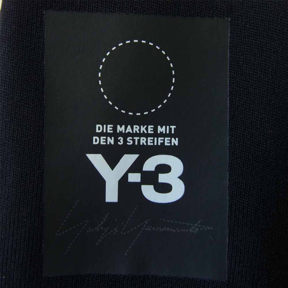 Yohji Yamamoto ヨウジヤマモト Y-3 ワイスリー 18AW DP0754 W MATT TRK PNT サイドライン オーバフィット クロップド フレア トラック パンツ ブラック系 XXS【美品】【中古】
