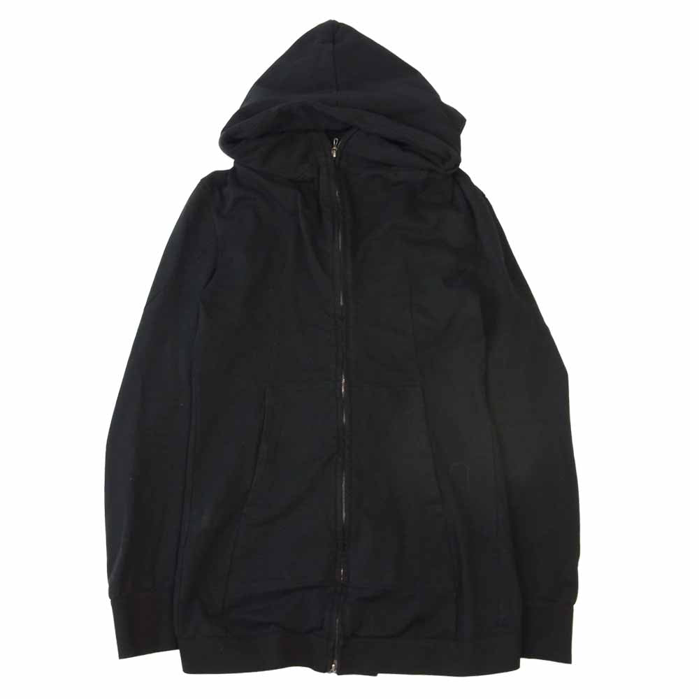 JULIUS ユリウス 14SS 457CUM6 Ghost Season alien Hooded Jacket ゴースト ジップアップ フーデッド スウェット パーカー ブラック系 1【中古】