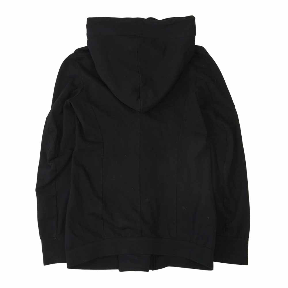 JULIUS ユリウス 14SS 457CUM6 Ghost Season alien Hooded Jacket ゴースト ジップアップ フーデッド スウェット パーカー ブラック系 1【中古】