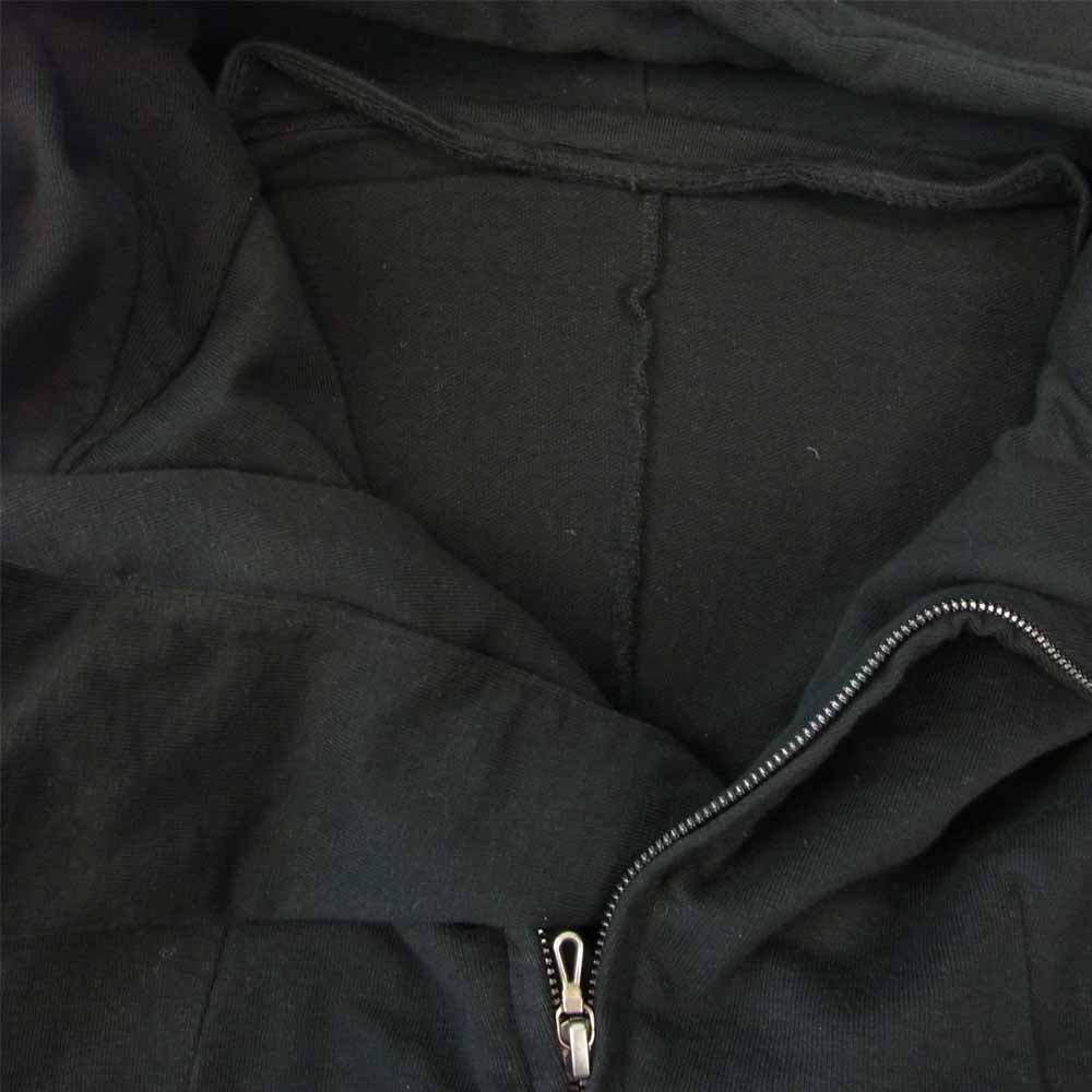 JULIUS ユリウス 14SS 457CUM6 Ghost Season alien Hooded Jacket ゴースト ジップアップ フーデッド スウェット パーカー ブラック系 1【中古】