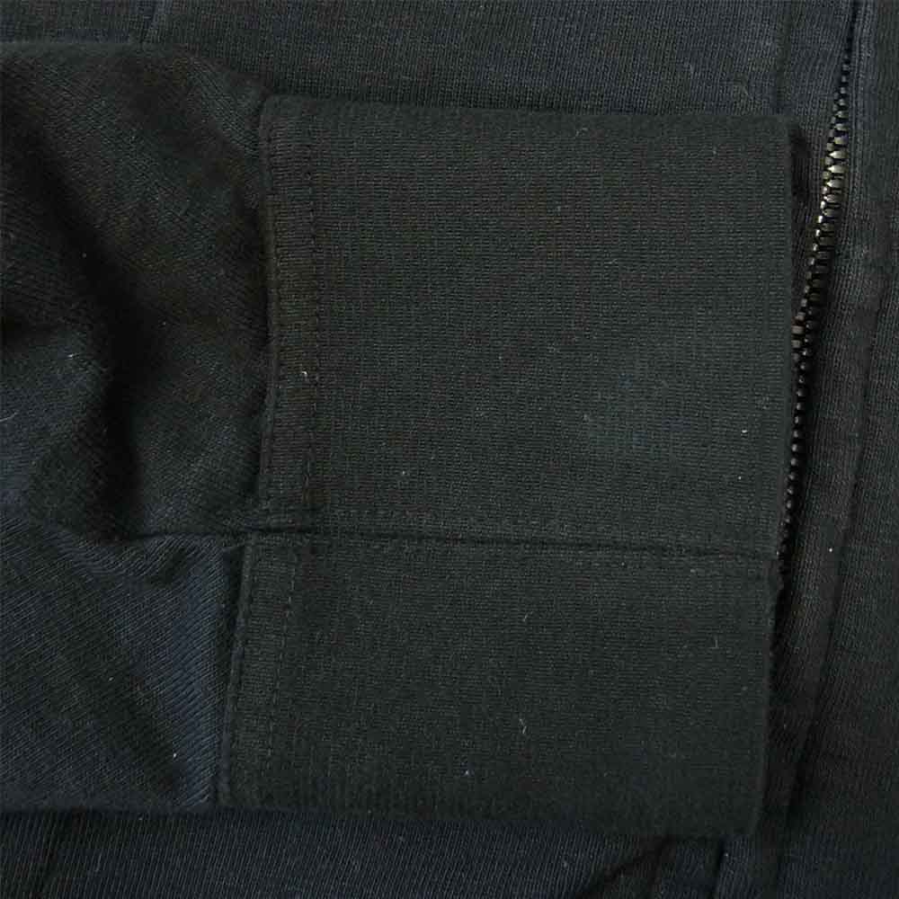 JULIUS ユリウス 14SS 457CUM6 Ghost Season alien Hooded Jacket ゴースト ジップアップ フーデッド スウェット パーカー ブラック系 1【中古】