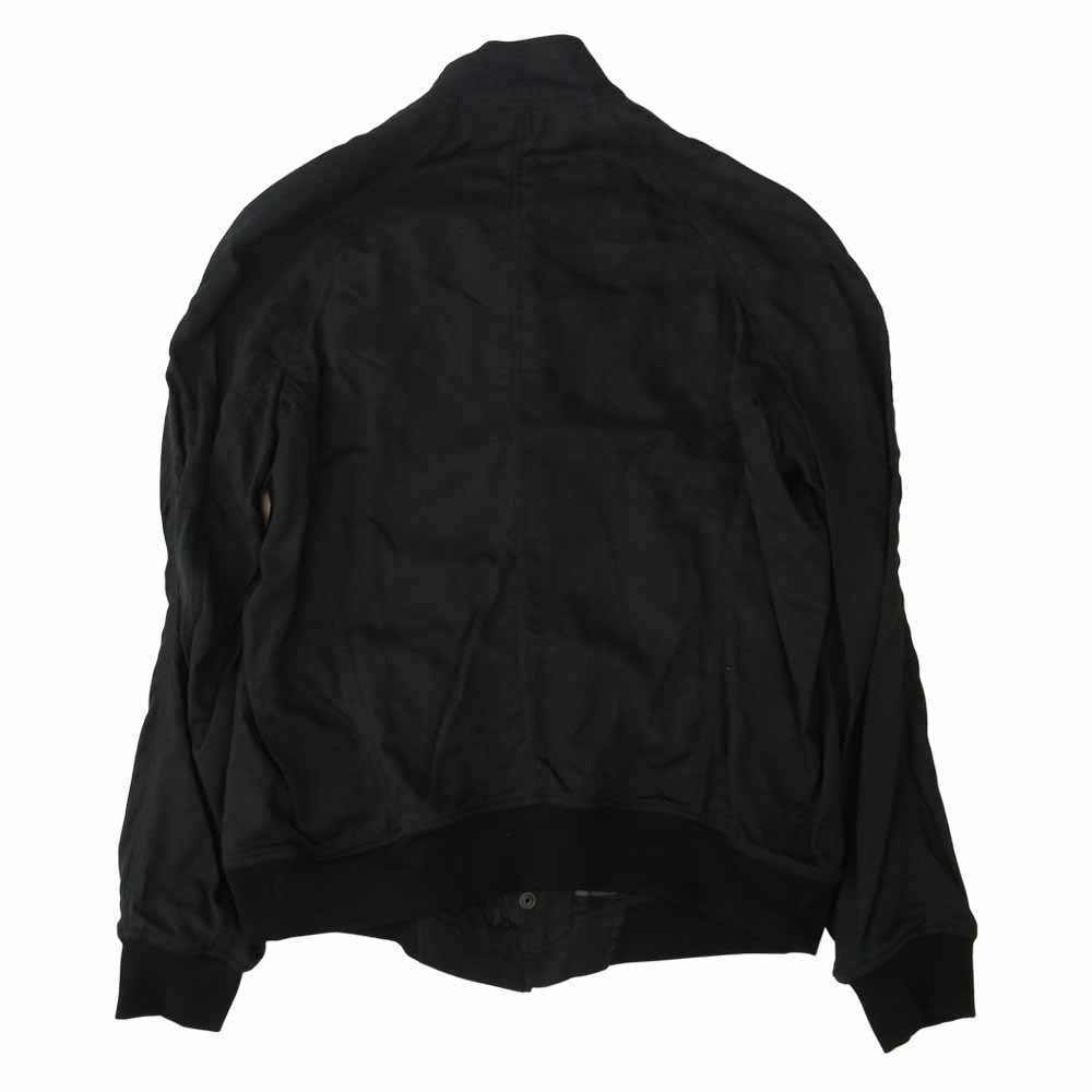 JULIUS ユリウス 16SS 537BLM4-P プリント シームド ジップアップ ブルゾン ブラック系 1【極上美品】【中古】