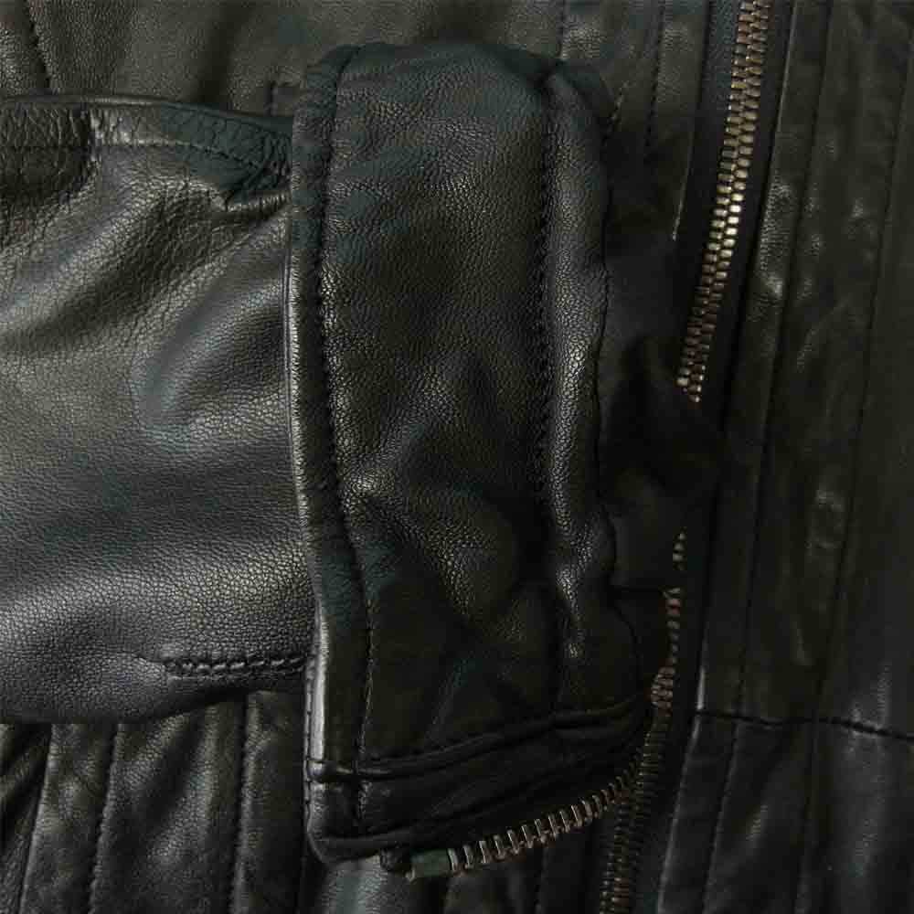 JULIUS ユリウス 12AW 397BLM1 LAMB SKIN-5 羊革 ラム レザー ジャケット ブラック系 1【中古】