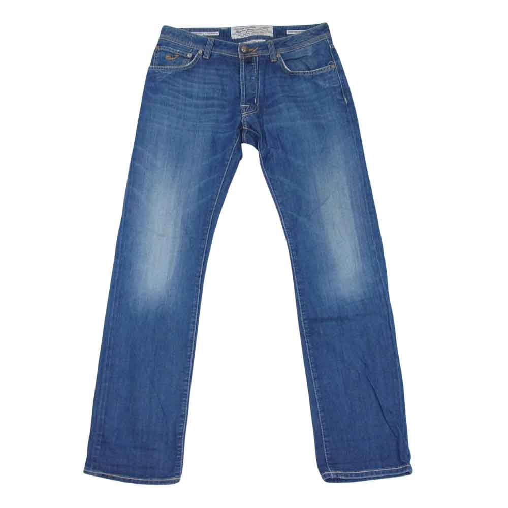 JACOB COHEN ヤコブコーエン PW620 国内正規品 イタリア製 ボタンフライ デニム パンツ インディゴブルー系 32【中古】