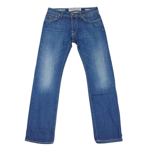 JACOB COHEN ヤコブコーエン PW620 国内正規品 イタリア製 ボタンフライ デニム パンツ インディゴブルー系 32【中古】