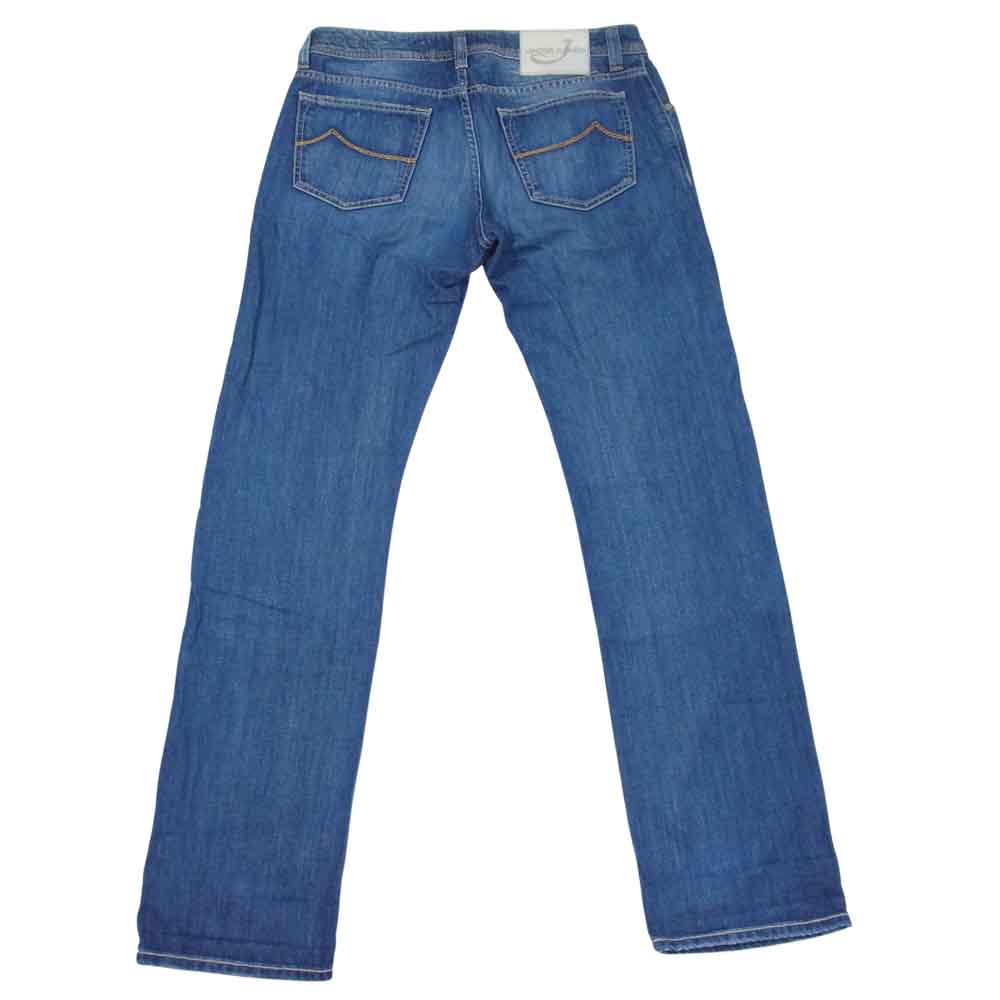 JACOB COHEN ヤコブコーエン PW620 国内正規品 イタリア製 ボタンフライ デニム パンツ インディゴブルー系 32【中古】