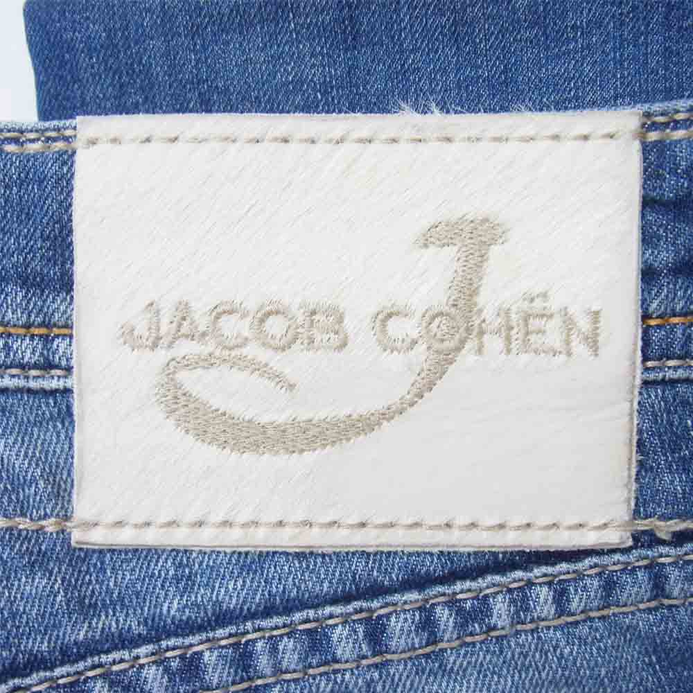 JACOB COHEN ヤコブコーエン PW620 国内正規品 イタリア製 ボタンフライ デニム パンツ インディゴブルー系 32【中古】