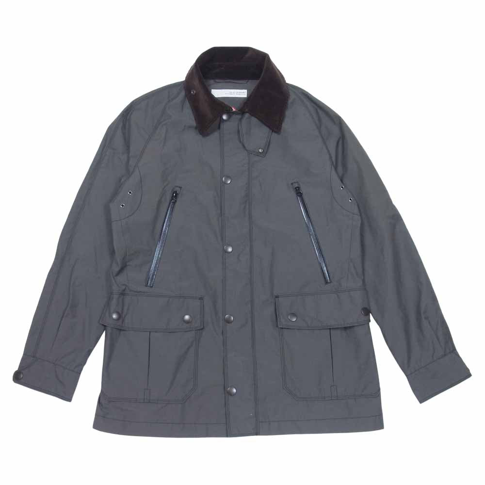 sage de cret サージュデクレ TRAJET GOLDWIN ゴールドウィン BEAMS PLUS ビームスプラス 別注 WINDSTOPPER ウィンドストッパー ブリティッシュ コート カーキ系 L【中古】