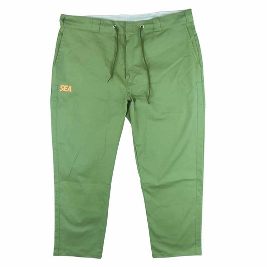 WIND AND SEA ウィンダンシー WOS-PT-22 Easy Wark Pants イージー ワーク パンツ コットン 中国製 カーキ系 XL【中古】