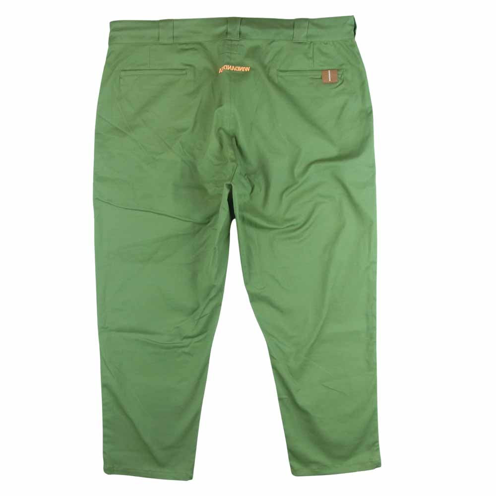 WIND AND SEA ウィンダンシー WOS-PT-22 Easy Wark Pants イージー ワーク パンツ コットン 中国製 カーキ系 XL【中古】
