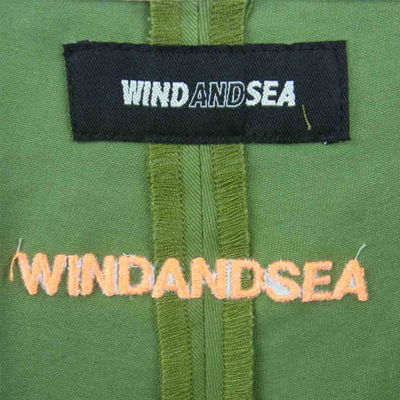 WIND AND SEA ウィンダンシー WOS-PT-22 Easy Wark Pants イージー ワーク パンツ コットン 中国製 カーキ系 XL【中古】