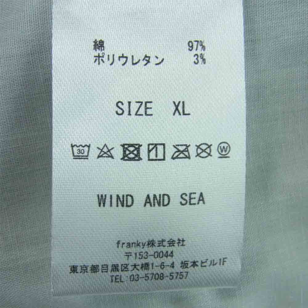 WIND AND SEA ウィンダンシー WOS-PT-22 Easy Wark Pants イージー ワーク パンツ コットン 中国製 カーキ系 XL【中古】