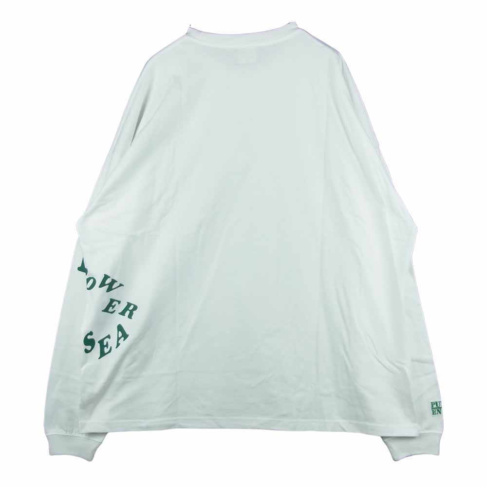 WIND AND SEA ウィンダンシー WDS-PEFTP-04 Public Enemy Palmtree L/S Tee パブリック エネミー カットソー 長袖 Tシャツ ホワイト系 XL【極上美品】【中古】