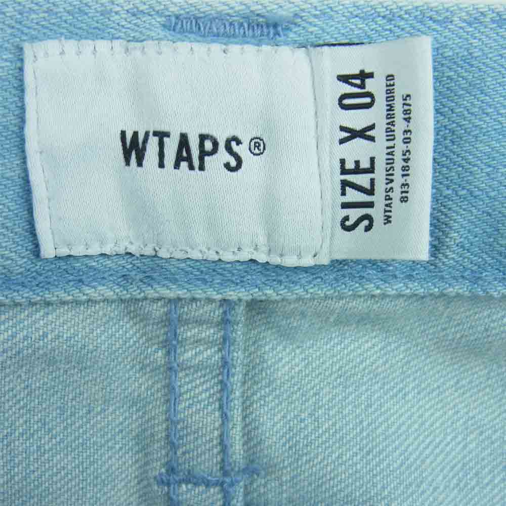 WTAPS ダブルタップス 18SS 181WVDT-PTM02 BLUES VS TRASH TROUSERS COTTON DENIM トラウザーズ コットン デニム パンツ インディゴブルー系 04【中古】
