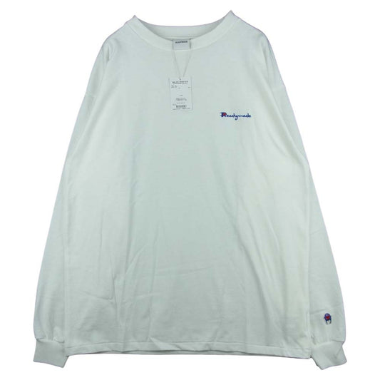 READY MADE レディメイド RM-J01-0000-016 PIONCHAM T-SHIRT L/S カットソー 長袖 Tシャツ ホワイト系 XXL【新古品】【未使用】【中古】