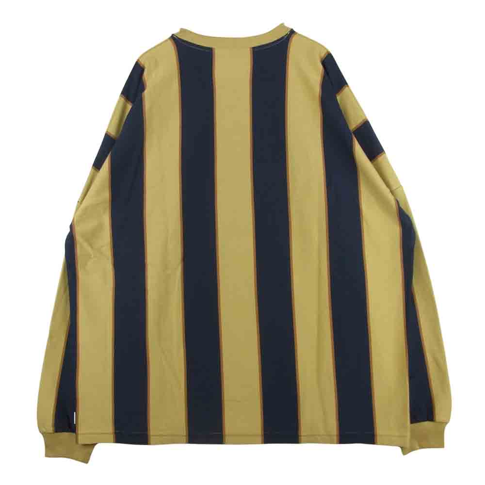 WTAPS ダブルタップス 21AW 212ATDT-CSM35 PEACE LS / COTTON 長袖 コットン Tシャツ ネイビー系 サンドベージュ系 03【新古品】【未使用】【中古】