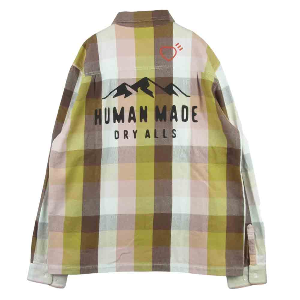 HUMAN MADE ヒューマンメイド HMMD CHECK L / S SHIRT ヘビー ネル チェック 長袖 シャツ 日本製 マルチカラー系 XXL【中古】
