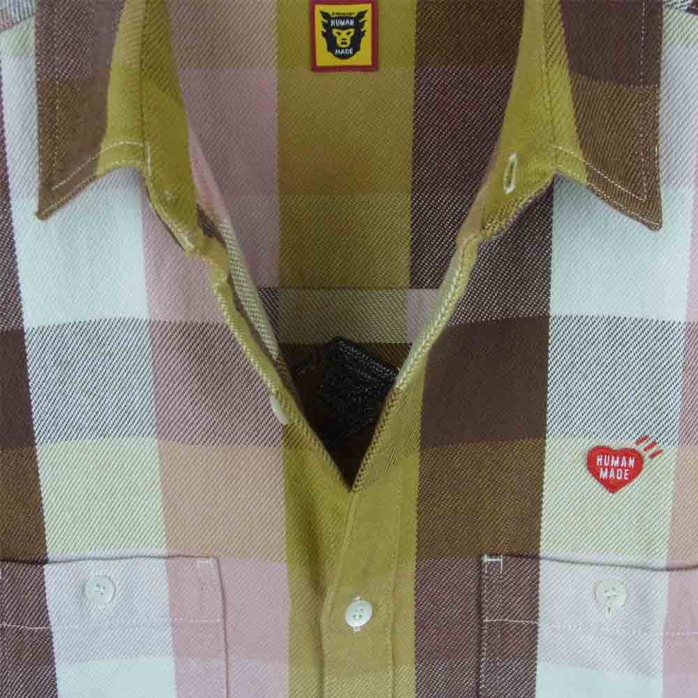 HUMAN MADE ヒューマンメイド HMMD CHECK L / S SHIRT ヘビー ネル チェック 長袖 シャツ 日本製 マルチカラー系 XXL【中古】
