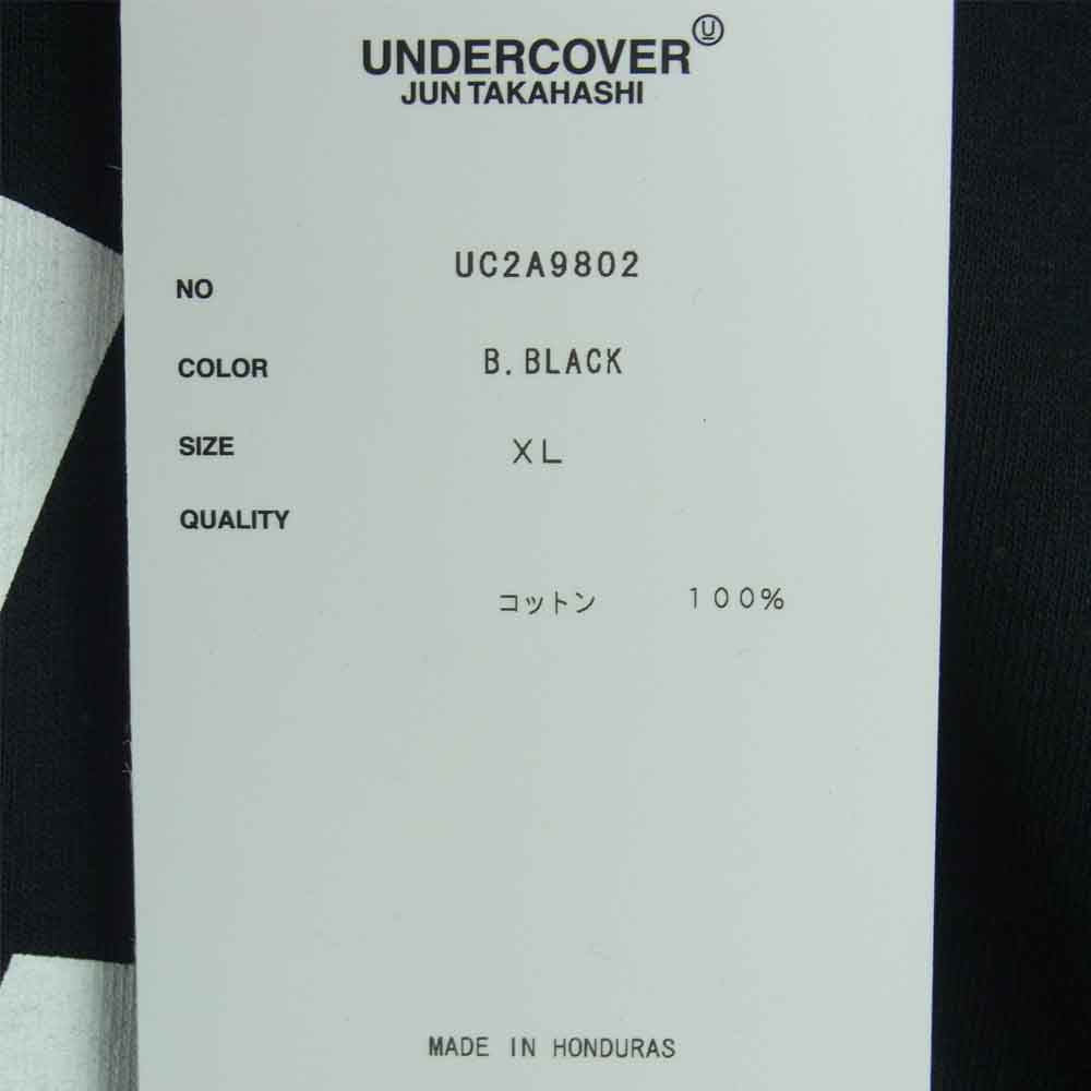 UNDERCOVER アンダーカバー UC2A9802 The Public Image Is Rotten ザ パブリック イメージ イズ ロットン 半袖 Tシャツ ブラック系 XL【新古品】【未使用】【中古】
