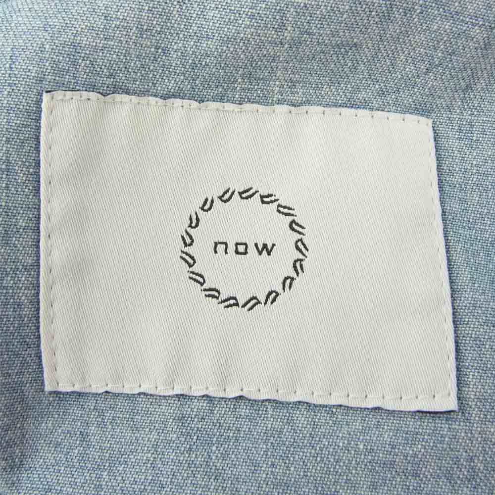 ナウ 615002 giga denim pants ベルト ワイド デニム パンツ インディゴブルー系 46【中古】