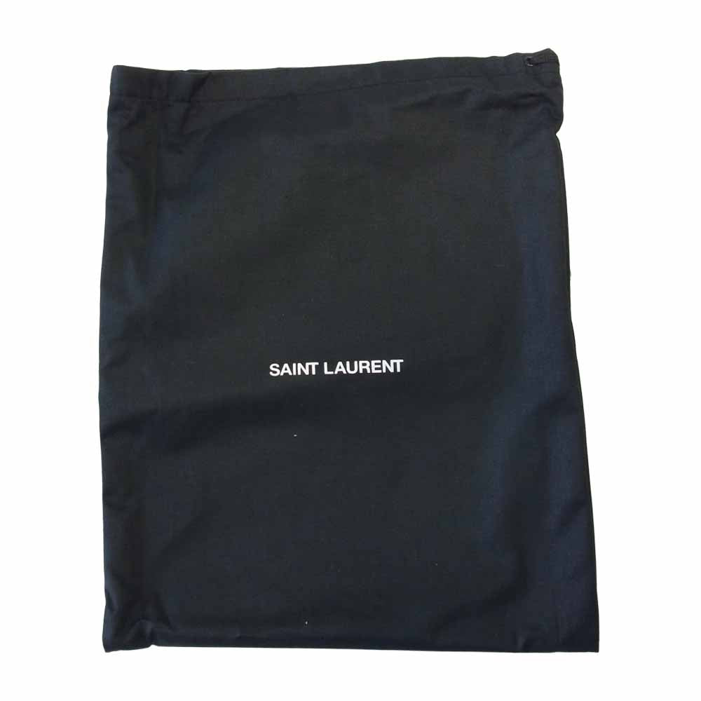 SAINT LAURENT サンローラン 07199 397295 BXRE6 YSL I-PAD RIDER スタッズ ロゴ レザー クラッチ バッグ ブラック系【中古】