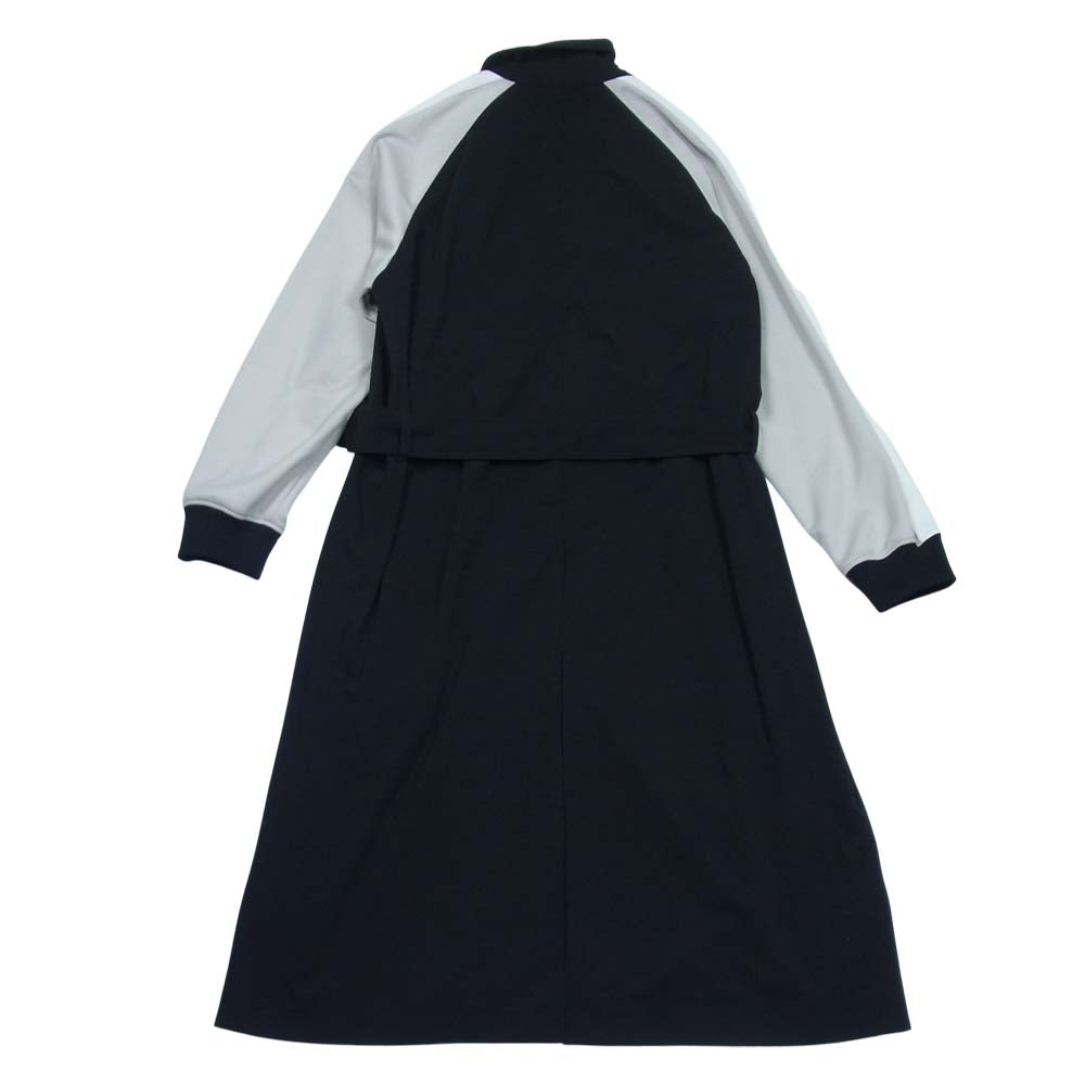 Yohji Yamamoto ヨウジヤマモト 21AW S'YTE サイト UM-C46-912 Gabardine Stretch Jersey Sleeve Trench Coat ギャバ トレンチ コート ブラック系 3【美品】【中古】