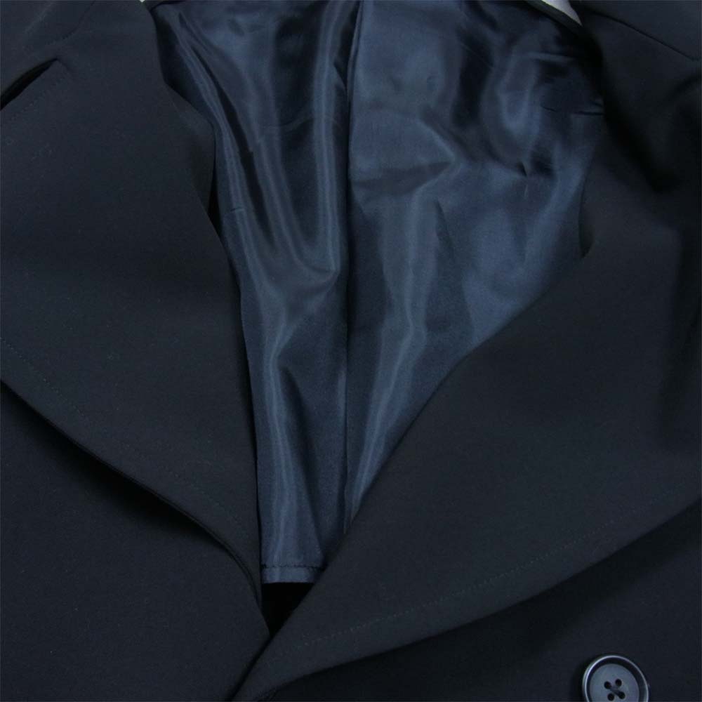 Yohji Yamamoto ヨウジヤマモト 21AW S'YTE サイト UM-C46-912 Gabardine Stretch Jersey Sleeve Trench Coat ギャバ トレンチ コート ブラック系 3【美品】【中古】