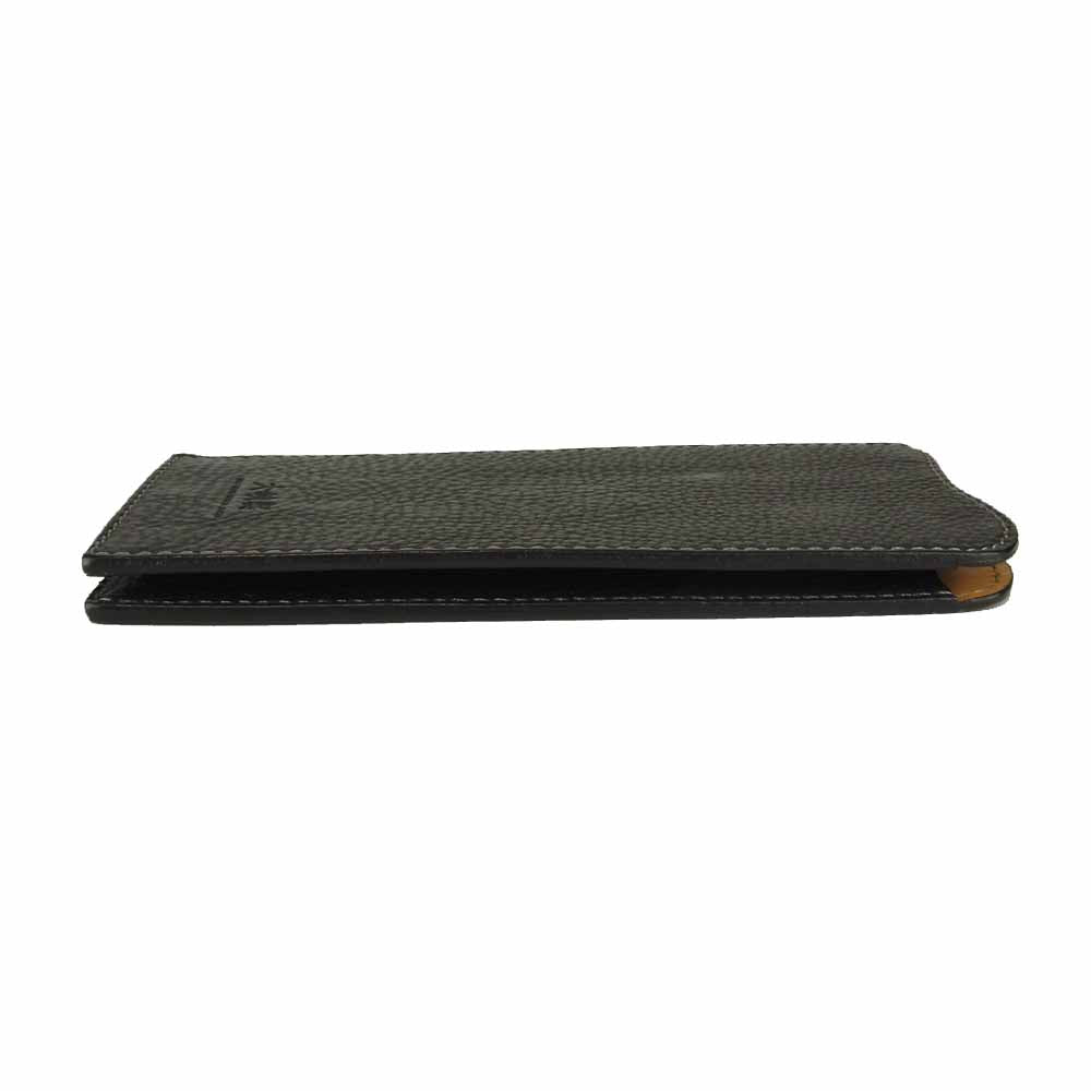 大峡製鞄 サンタクローチェ レザー 眼鏡 メガネ ケース ブラック系【中古】