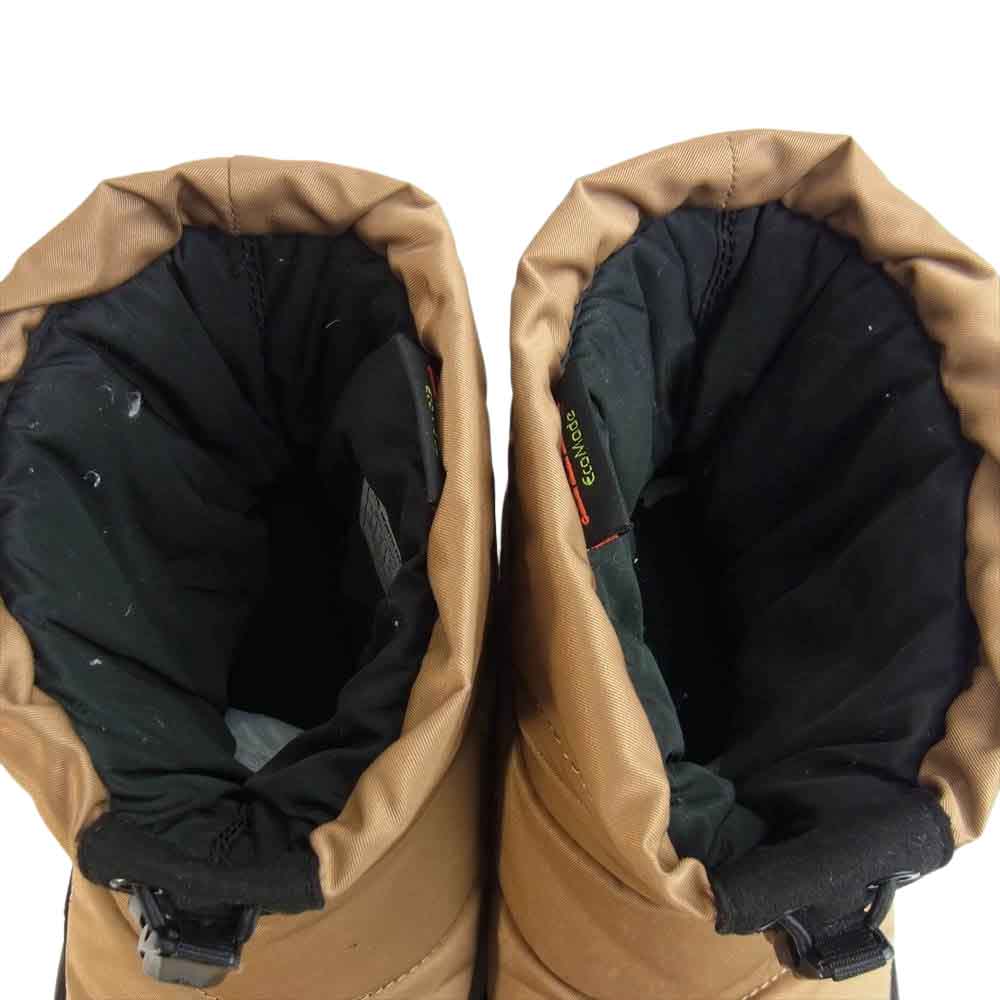 THE NORTH FACE ノースフェイス NF52076 Nuptse Bootie WP Logo Short ヌプシ ブーティ ウォータープルーフ ロゴ ショート ライトブラウン系 27cm【中古】