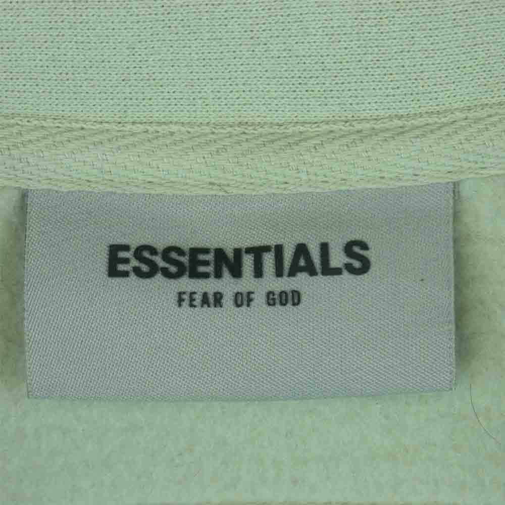 FEAR OF GOD フィアオブゴッド 20AW ESSENTIALS Half Zip Pullover エッセンシャルズ ハーフジップ プルオーバー スウェット グレイッシュライトグリーン系 XL【中古】